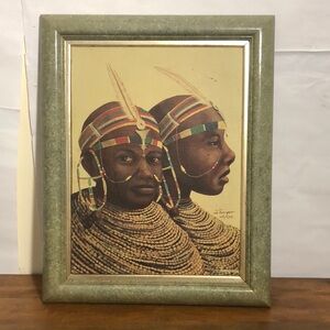 Joel Thompson “Masai Maidens”’art Lithograph on canvas with certificate 271/500